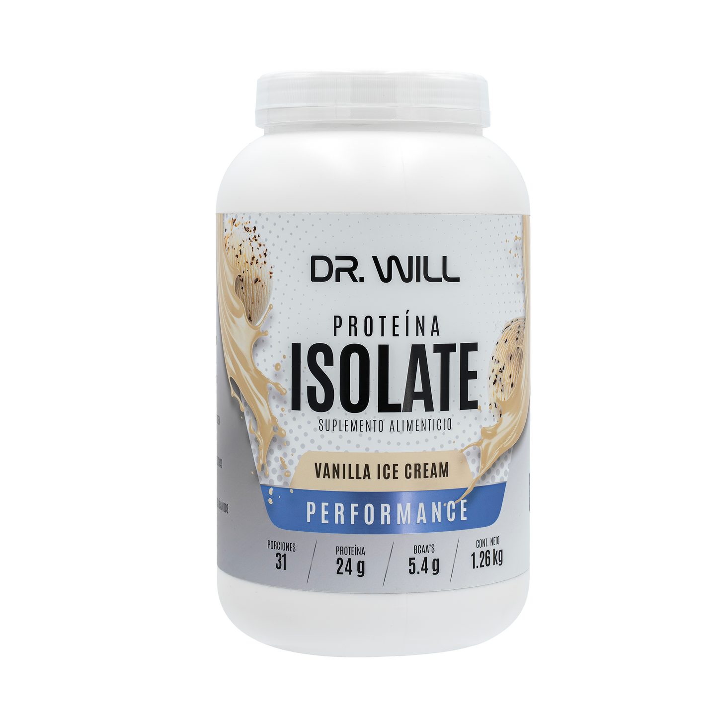 Proteína Isolate Vainilla 1.26 kg