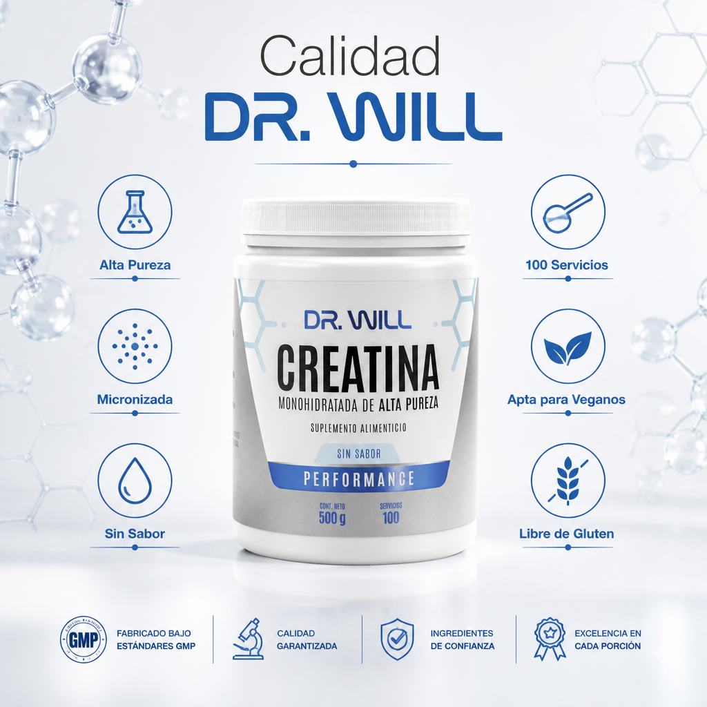 Creatina Monohidratada de Alta Pureza 500 g