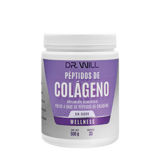 Péptidos de Colágeno Hidrolizado + Ácido Hialurónico + Biotina en polvo 500 g