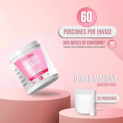 Myo & D Chiro Inositol Mezcla de Ratio 40:1 en polvo 360 g