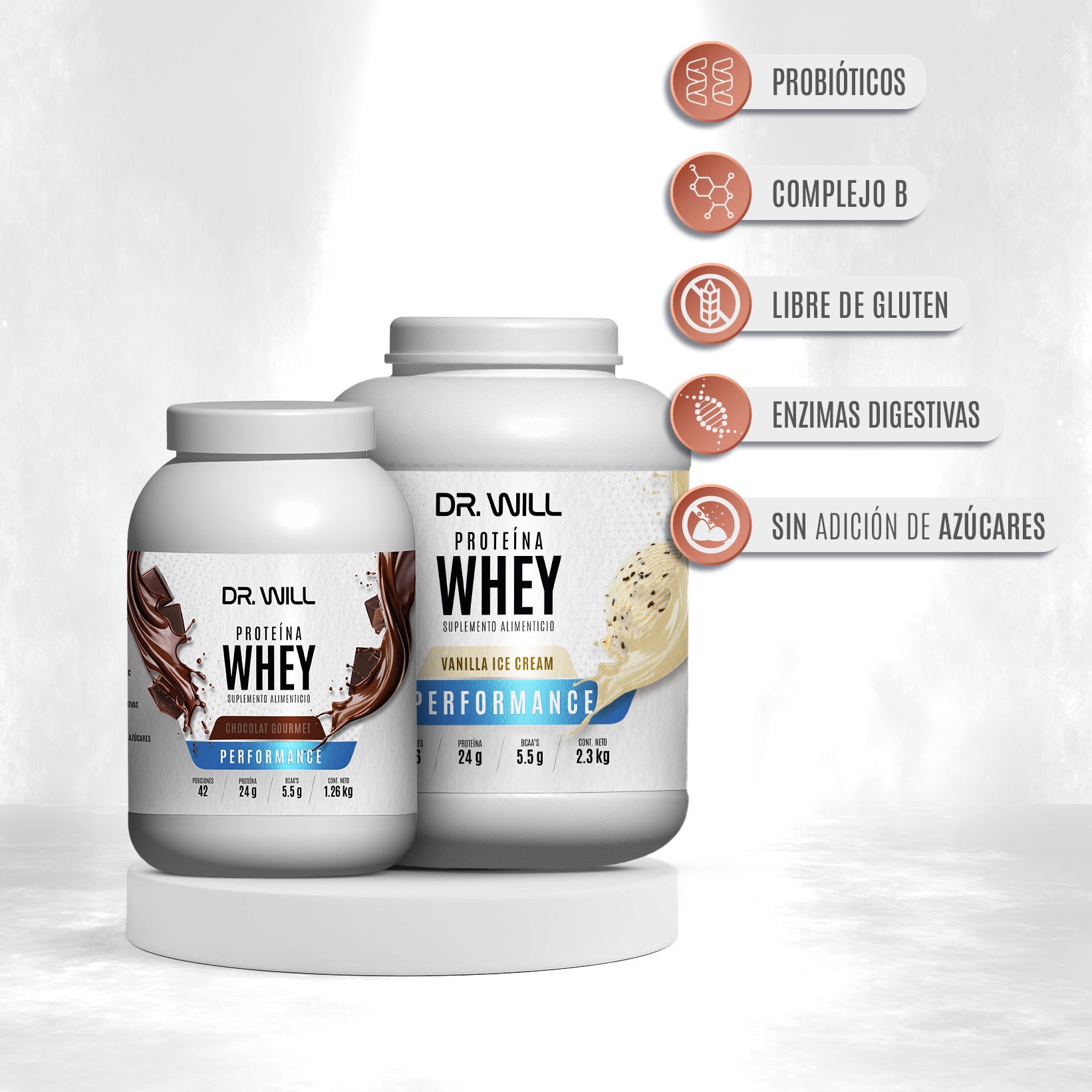 Proteína Whey Chocolate 1.26 kg