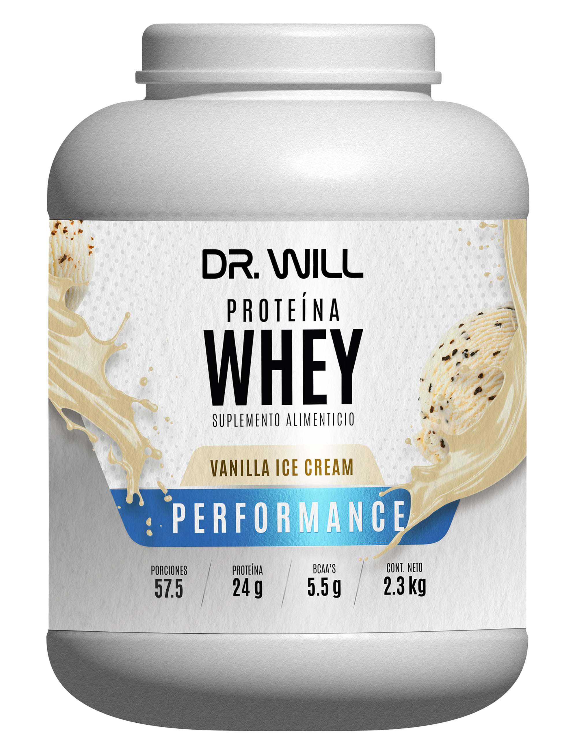Proteína Whey Vainilla 2.3 kg