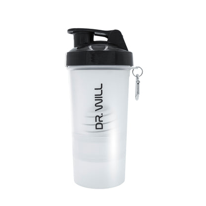 Shaker 12 Gris Claro oz + Pastillero + Porta Scoop