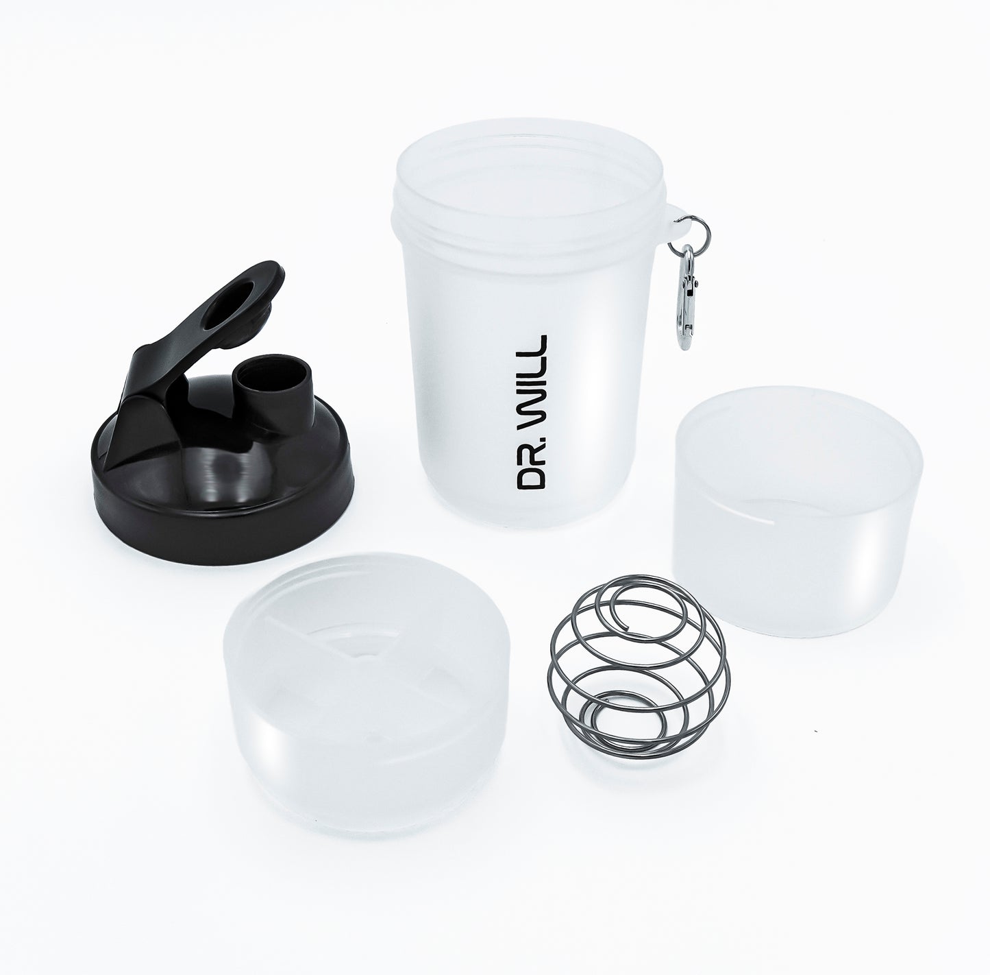 Shaker 12 Gris Claro oz + Pastillero + Porta Scoop