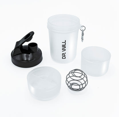 Shaker 12 Gris Claro oz + Pastillero + Porta Scoop