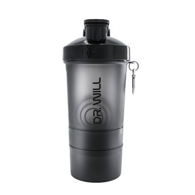 Shaker 12 Negro oz + Pastillero + Porta Scoop