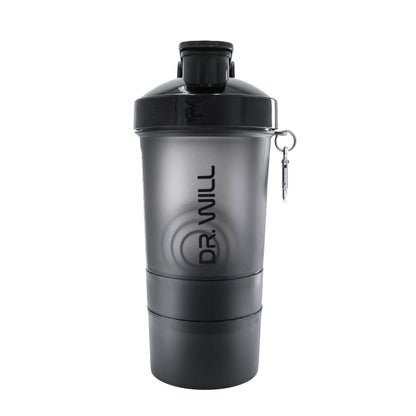 Shaker 12 Negro oz + Pastillero + Porta Scoop
