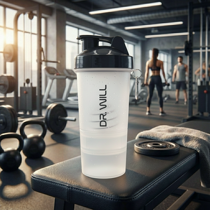 Shaker 12 Gris Claro oz + Pastillero + Porta Scoop