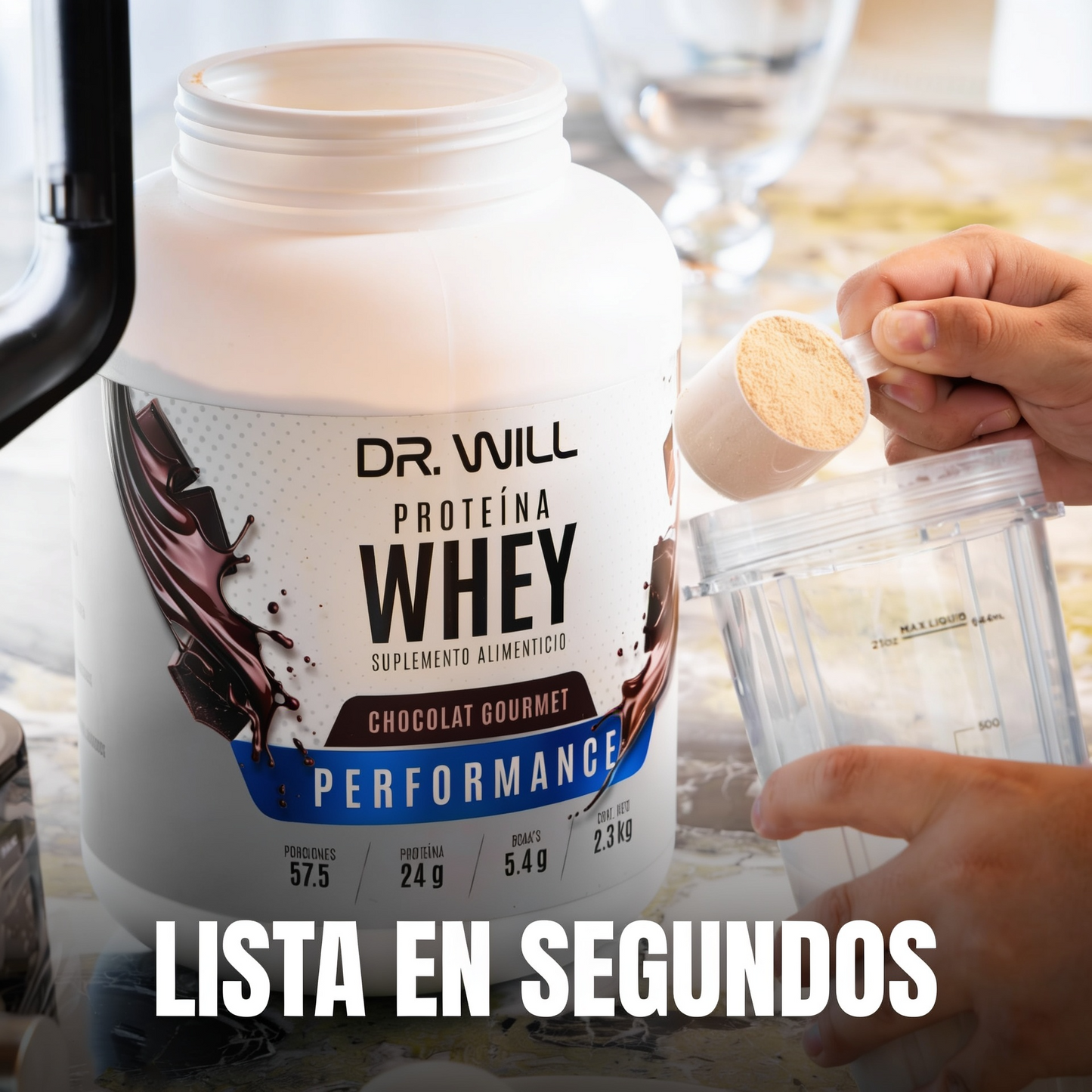 Proteína Whey Chocolate 2.3 kg