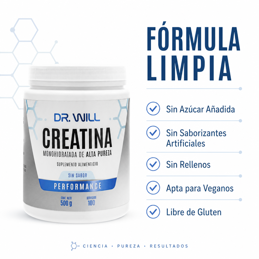 Creatina Monohidratada de Alta Pureza 500 g