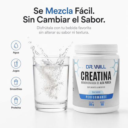 Creatina Monohidratada de Alta Pureza 500 g