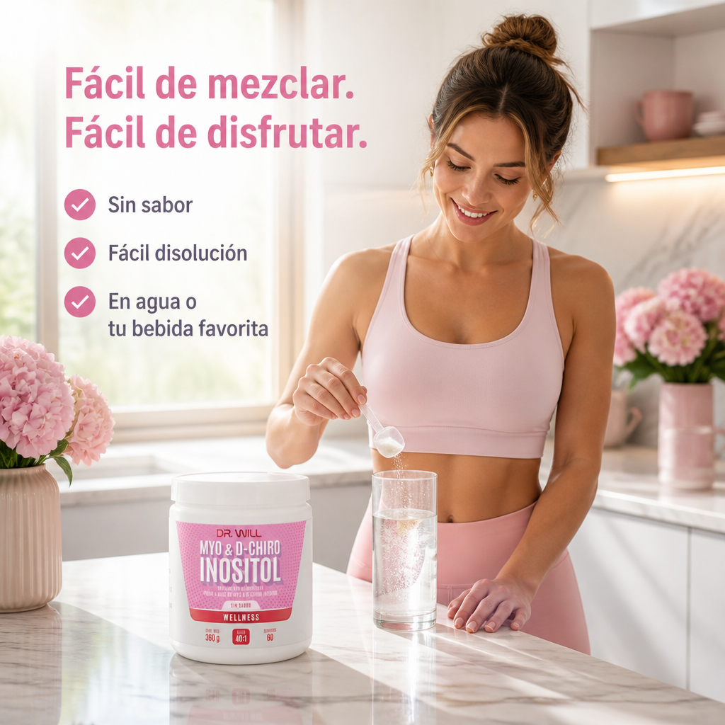 Myo & D Chiro Inositol Mezcla de Ratio 40:1 en polvo 360 g