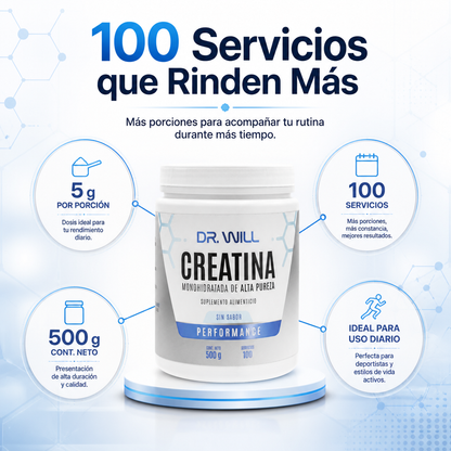 Creatina Monohidratada de Alta Pureza 500 g