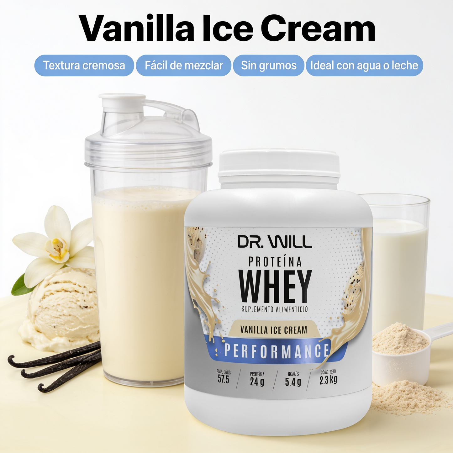 Proteína Whey Vainilla 600 g